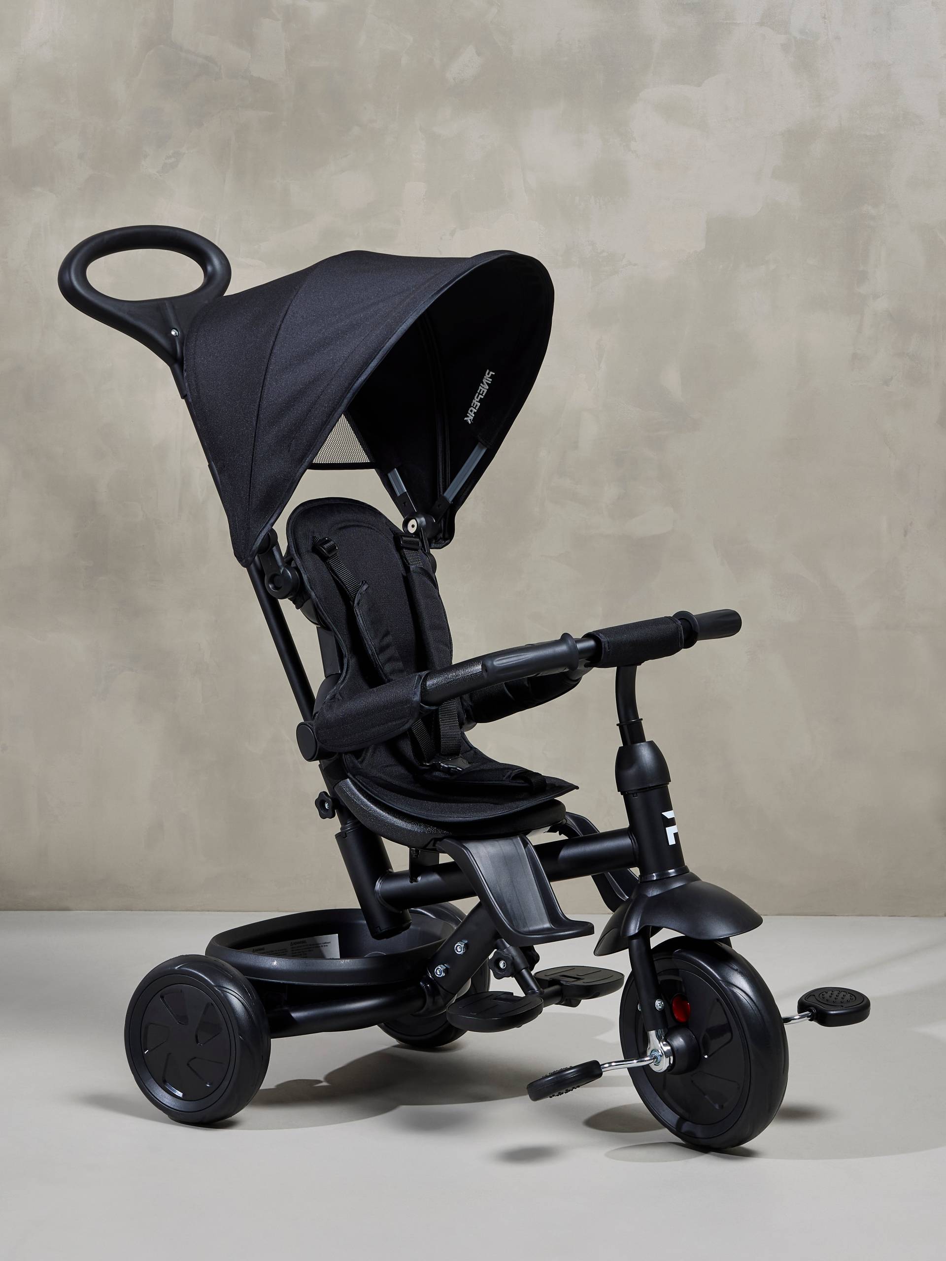 Pinepeak Mono Tri 6-in-1 Dreirad, Schwarz von Pinepeak