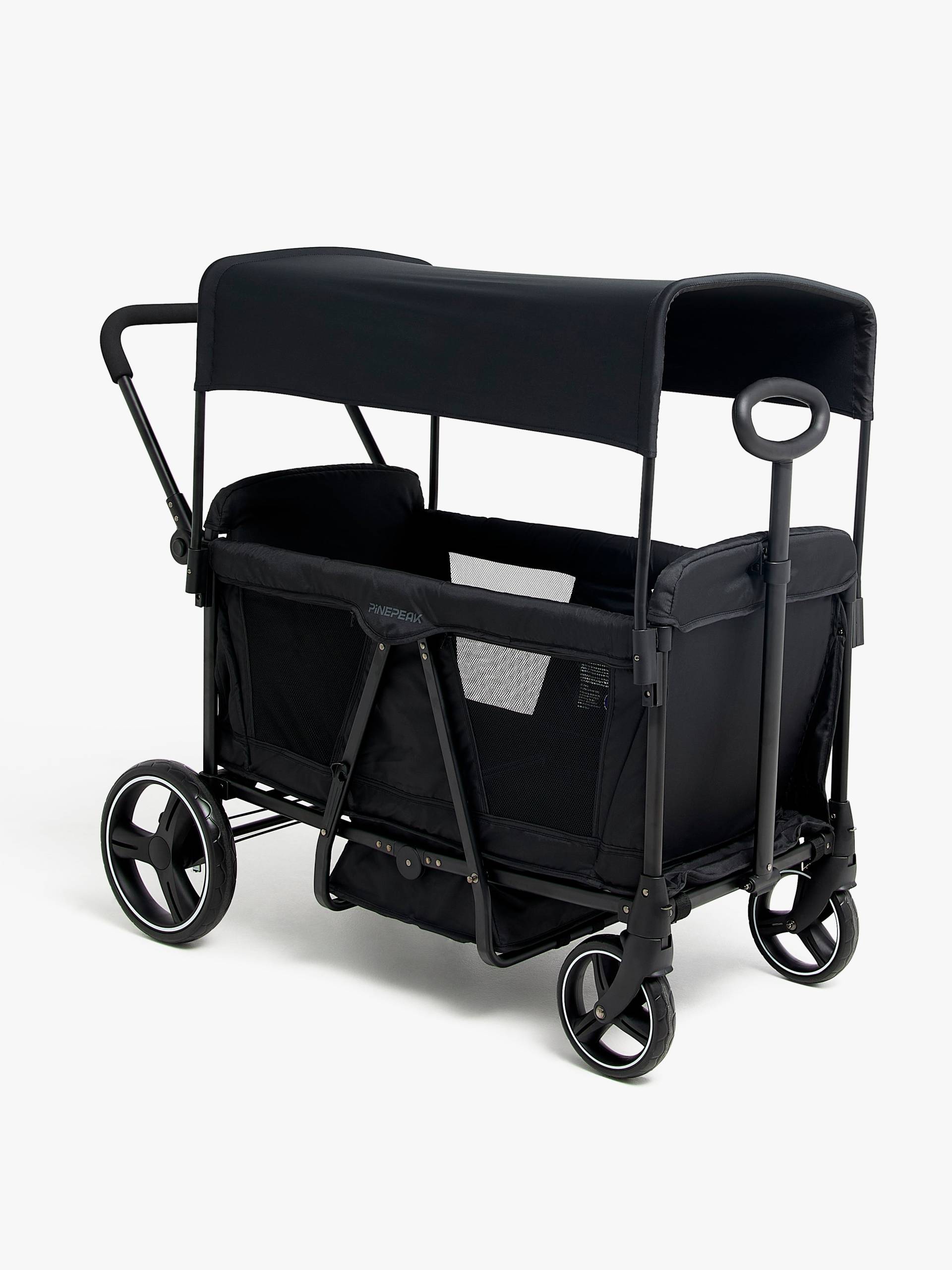 Pinepeak Seat X2 Bollerwagen, Schwarz von Pinepeak