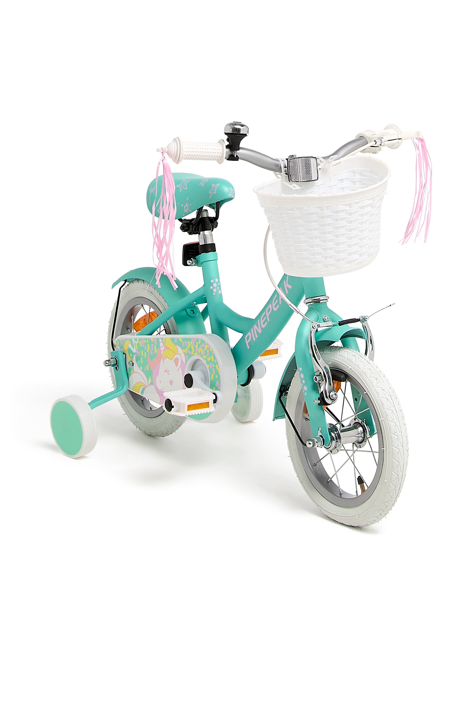 Pinepeak Unicorn Kinderfahrrad 12 Zoll, Blau Pinepeak Unicorn Kinderfahrrad 12 Zoll, Blau von Pinepeak
