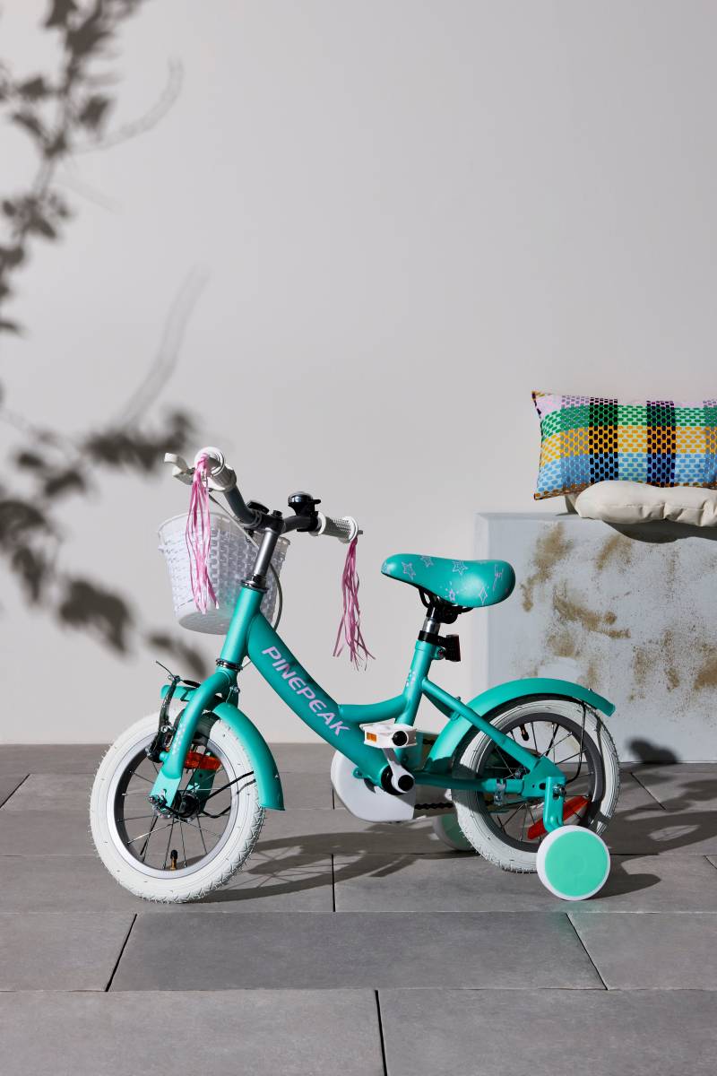 Pinepeak Unicorn Kinderfahrrad 12 Zoll, Blau von Pinepeak