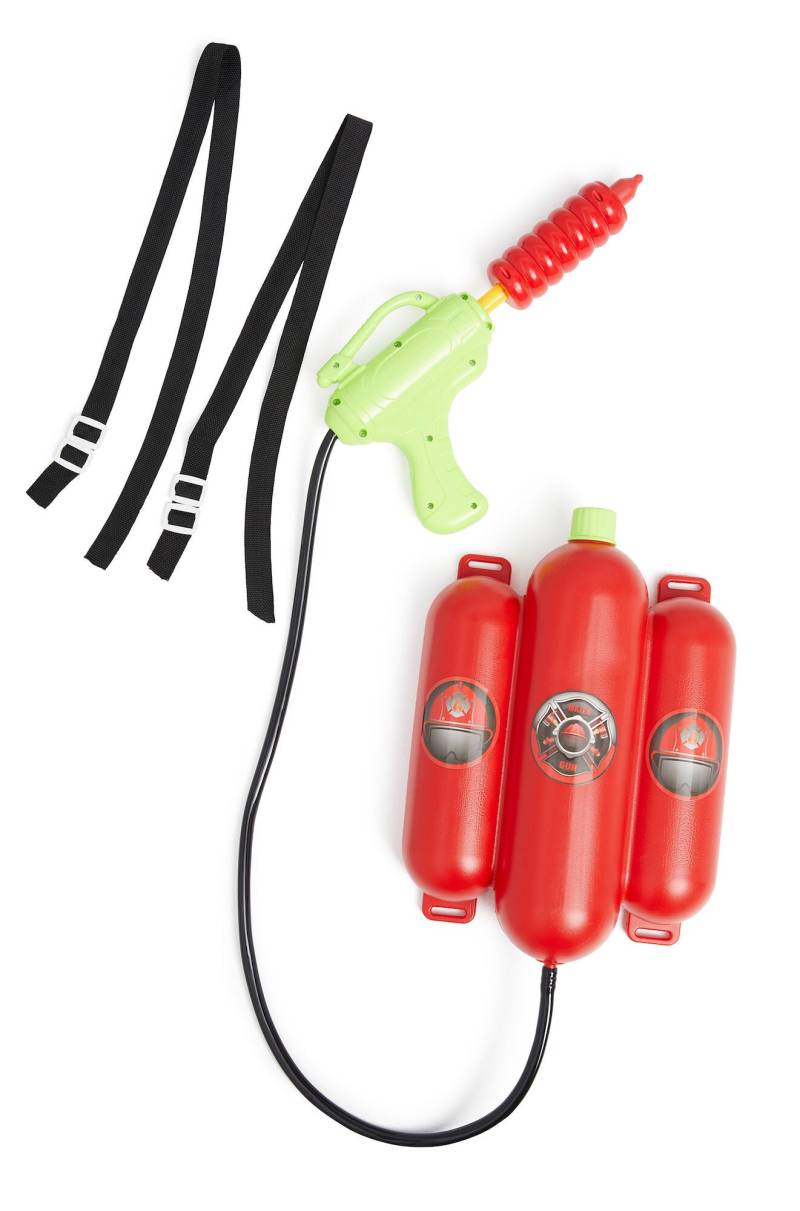 Pinepeak Wasserpistole mit Kinder Rucksack Feuerwehr von Pinepeak