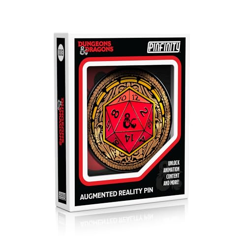 Pinfinity PFDD003 Dungeons & Dragons-Ornate D20 Augmented Reality Pin von Pinfinity