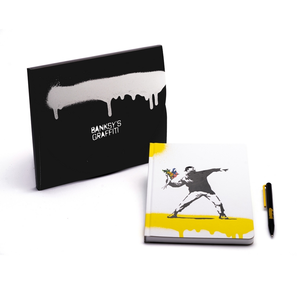 Pininfarina Schreibset Banksy Collection Flower Yellow von Pininfarina