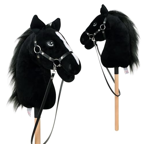 Pink Papaya Hobby Horse Abraxas, mit Halfter und Trense, Steckenpferd fürs Hobby Horsing, Pferd zum Reiten für Kinder Pink Papaya Hobby Horse Abraxas, mit Halfter und Trense, Steckenpferd fürs Hobby Horsing, Pferd zum Reiten für Kinder von Pink Papaya