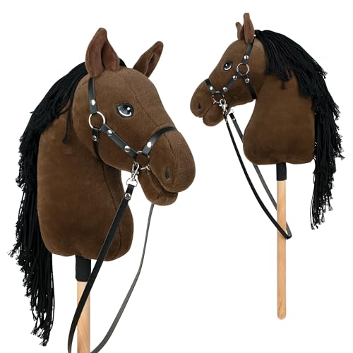 Pink Papaya Hobby Horse Blaze, mit Halfter und Trense, Steckenpferd fürs Hobby Horsing, Pferd zum Reiten für Kinder Pink Papaya Hobby Horse Blaze, mit Halfter und Trense, Steckenpferd fürs Hobby Horsing, Pferd zum Reiten für Kinder von Pink Papaya