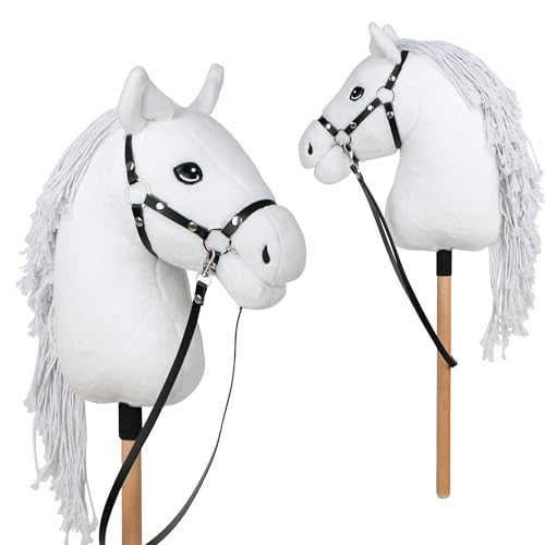Pink Papaya Hobby Horse Mia, mit Halfter und Trense, Steckenpferd fürs Hobby Horsing, Pferd zum Reiten für Kinder Pink Papaya Hobby Horse Mia, mit Halfter und Trense, Steckenpferd fürs Hobby Horsing, Pferd zum Reiten für Kinder von Pink Papaya