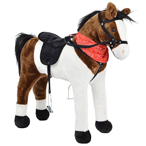 Pink Papaya Stehpferd zum draufsitzen | 75cm Spielpferd zum Reiten Jasper | Pferd zum Reiten für Kinder mit Sound | Sattel Pferd Pink Papaya Stehpferd zum draufsitzen | 75cm Spielpferd zum Reiten Jasper | Pferd zum Reiten für Kinder mit Sound | Sattel Pferd von Pink Papaya
