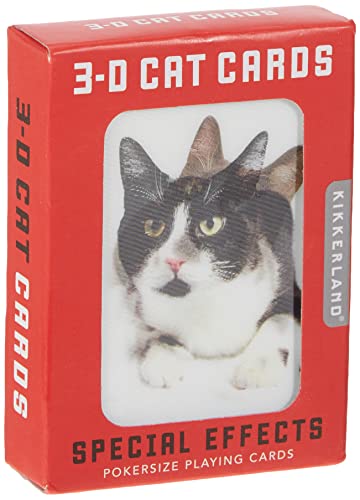 Kikkerland Cats 3D Playing Cards Kikkerland Cats 3D Playing Cards von Kikkerland