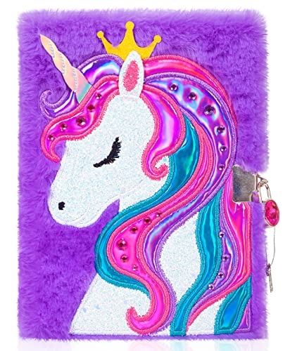 Einhorn-Tagebuch mit Schloss und Schlüsseln, Magisches Einhorn Notizbuch für Kinder, Plüsch Geheimes Tagebuch liniertes Notizbuch 160 Seiten zum Schreiben und Zeichnen, Einhorn-Geschenke für Mädchen Einhorn-Tagebuch mit Schloss und Schlüsseln, Magisches Einhorn Notizbuch für Kinder, Plüsch Geheimes Tagebuch liniertes Notizbuch 160 Seiten zum Schreiben und Zeichnen, Einhorn-Geschenke für Mädchen von PinkSheep
