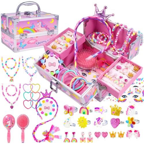 PinkSheep Einhorn Kinder Schmuck Spielzeug Mädchen: Kleinkind Prinzessin Dress Up Einhorn Spielzeug Set, 3 4 5 6 7 8 9 10 Jahre, Geburtstag Weihnachts Geschenke PinkSheep Einhorn Kinder Schmuck Spielzeug Mädchen: Kleinkind Prinzessin Dress Up Einhorn Spielzeug Set, 3 4 5 6 7 8 9 10 Jahre, Geburtstag Weihnachts Geschenke von PinkSheep