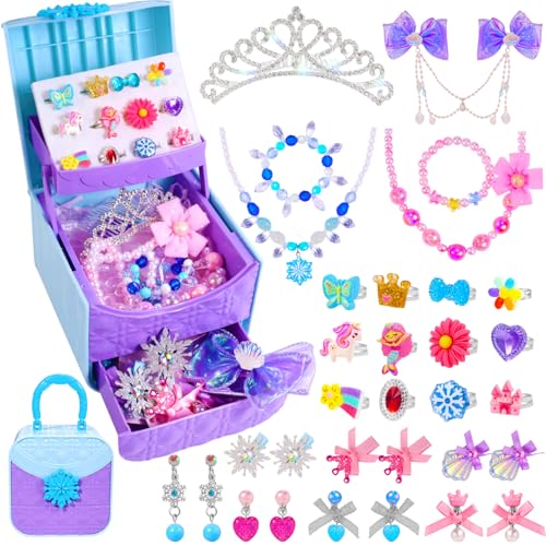 Pinksheep Prinzessin Dress Up für kleine Mädchen Gefrorene Spielzeug: Kinder Schmuck Spielzeug Mädchen 3 4 5 6 7 8 9 10 Jahre,Toddle Schmuck Box, Spielzeug Geschenk Pinksheep Prinzessin Dress Up für kleine Mädchen Gefrorene Spielzeug: Kinder Schmuck Spielzeug Mädchen 3 4 5 6 7 8 9 10 Jahre,Toddle Schmuck Box, Spielzeug Geschenk von PinkSheep