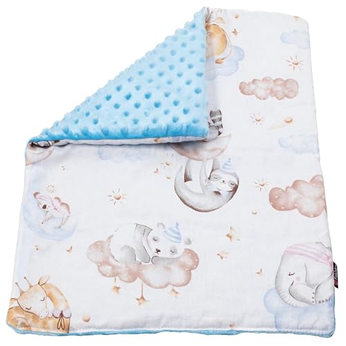 PinkZebra Puppendecke für Puppenbett, doppelseitige Decke für Puppenwagen, weiche Puppendecke für Puppen von 28 bis 48 cm, kuschelige Wendedecke, Tiere auf Wolken PinkZebra Puppendecke für Puppenbett, doppelseitige Decke für Puppenwagen, weiche Puppendecke für Puppen von 28 bis 48 cm, kuschelige Wendedecke, Tiere auf Wolken von PinkZebra