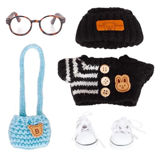 Pinkgarden Kleidung für Puppen, Kleidersets für Puppen, Puppenzubehör (Schwarz) von Pinkgarden