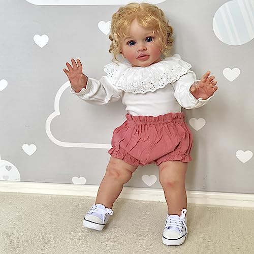 Pinky Reborn 26 Zoll Reborn Kleinkind Puppen Mädchen Weiches Silikon Vinyl Realistische Reborn Babys Handgemachte Neugeborene Baby Puppen Geburtstag Geschenke für Kinder Pinky Reborn 26 Zoll Reborn Kleinkind Puppen Mädchen Weiches Silikon Vinyl Realistische Reborn Babys Handgemachte Neugeborene Baby Puppen Geburtstag Geschenke für Kinder von Pinky Reborn