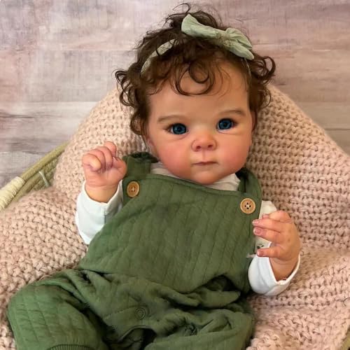 Pinky Reborn Babypuppen, 45,7 cm, realistisch, weiches Vinyl, Neugeborenenen-Puppen, verwurzeltes Haarspielzeug für Kinder ab 3 Jahren Pinky Reborn Babypuppen, 45,7 cm, realistisch, weiches Vinyl, Neugeborenenen-Puppen, verwurzeltes Haarspielzeug für Kinder ab 3 Jahren von Pinky Reborn