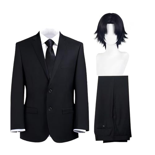 Pinloo Chrollo Lucilfer Uniform Outfit Anzug Chrollo Lucilfer Cosplay Kostüm Komplettes Set mit Perücke Comic Con Cosplay Kostüm Halloween Anime Costume Pinloo Chrollo Lucilfer Uniform Outfit Anzug Chrollo Lucilfer Cosplay Kostüm Komplettes Set mit Perücke Comic Con Cosplay Kostüm Halloween Anime Costume von Pinloo