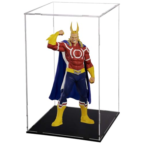 Pinloo MHA Figur Anime Midoriya Izuku Actionfigur mit Acryl Vitrine 15 * 15 * 20cm MHA Merch All Might Artikel Sammlung Desktop Dekoration Sammlerstücke für Fans von Pinloo