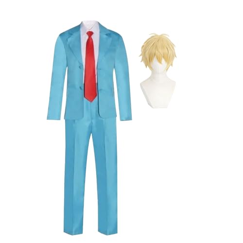 Pinloo Mitsumi Iwakurai Cosplay Kostüm Anzug mit Perücke Anime Sousuke Shima Uniform Mitsumi Iwakurai Halloween Party Kostüme S-XXL Pinloo Mitsumi Iwakurai Cosplay Kostüm Anzug mit Perücke Anime Sousuke Shima Uniform Mitsumi Iwakurai Halloween Party Kostüme S-XXL von Pinloo