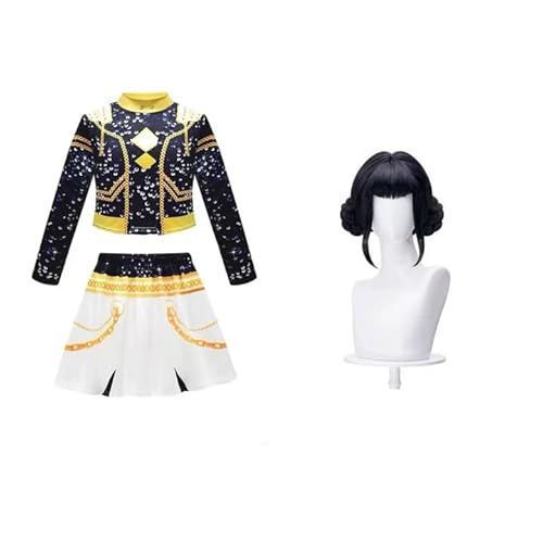 Pinloo Rumi Cosplay Kostüm Anime Zoey Uniform Anzug Halloween Mira Kostüme Comic Con Rumi Cosplay Outfit Karneval Mira Costume für Fans (110cm-160cm) von Pinloo