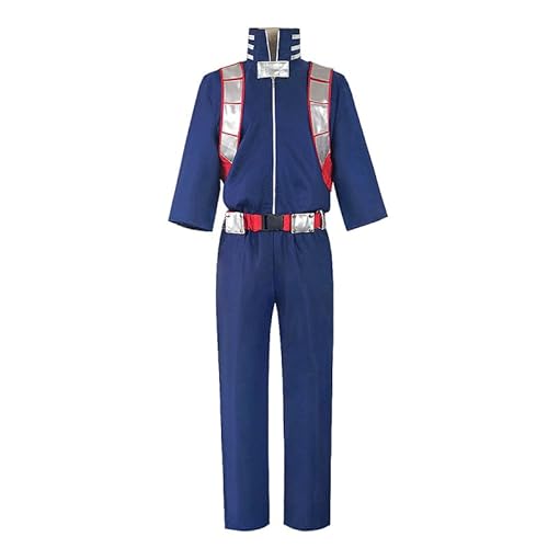 Pinloo Todoroki Shouto Uniform Outfit Todoroki Shouto Cosplay Kostüm Anzug mit Perücke Comic Con MHA Cosplay Kostüm Halloween Anime MHA Costume Wig von Pinloo