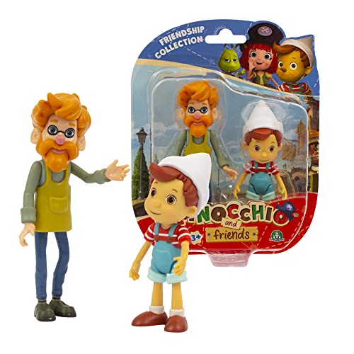 Pinocchio and Friends Pinocchio Minifigur - 2er-Pack - Pinocchio und Geppetto von Giochi Preziosi