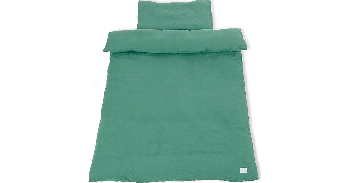 Kinderbettwäsche Musselin, 100 x 135 cm, grün Gr. 100 x 135 + 40 x 60 Kinderbettwäsche Musselin, 100 x 135 cm, grün Gr. 100 x 135 + 40 x 60 von Pinolino