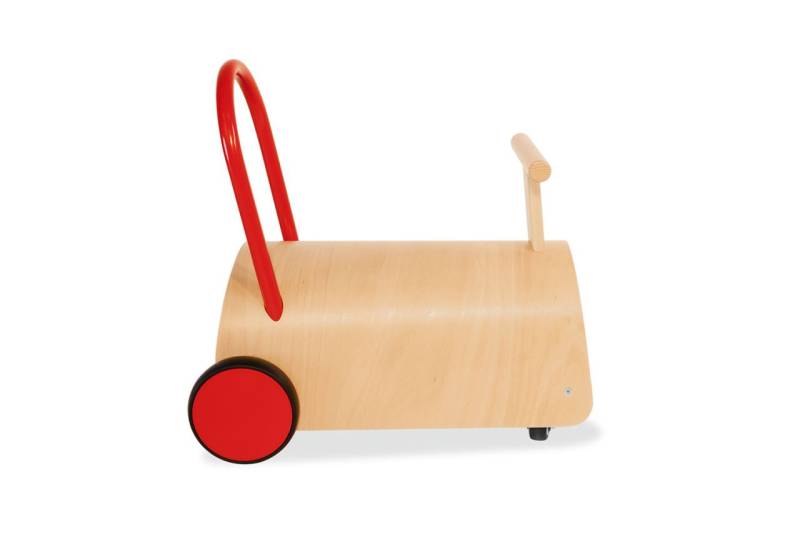 Lauflernwagen und Rutscher Enzo, natur/rot, Pinolino von Pinolino