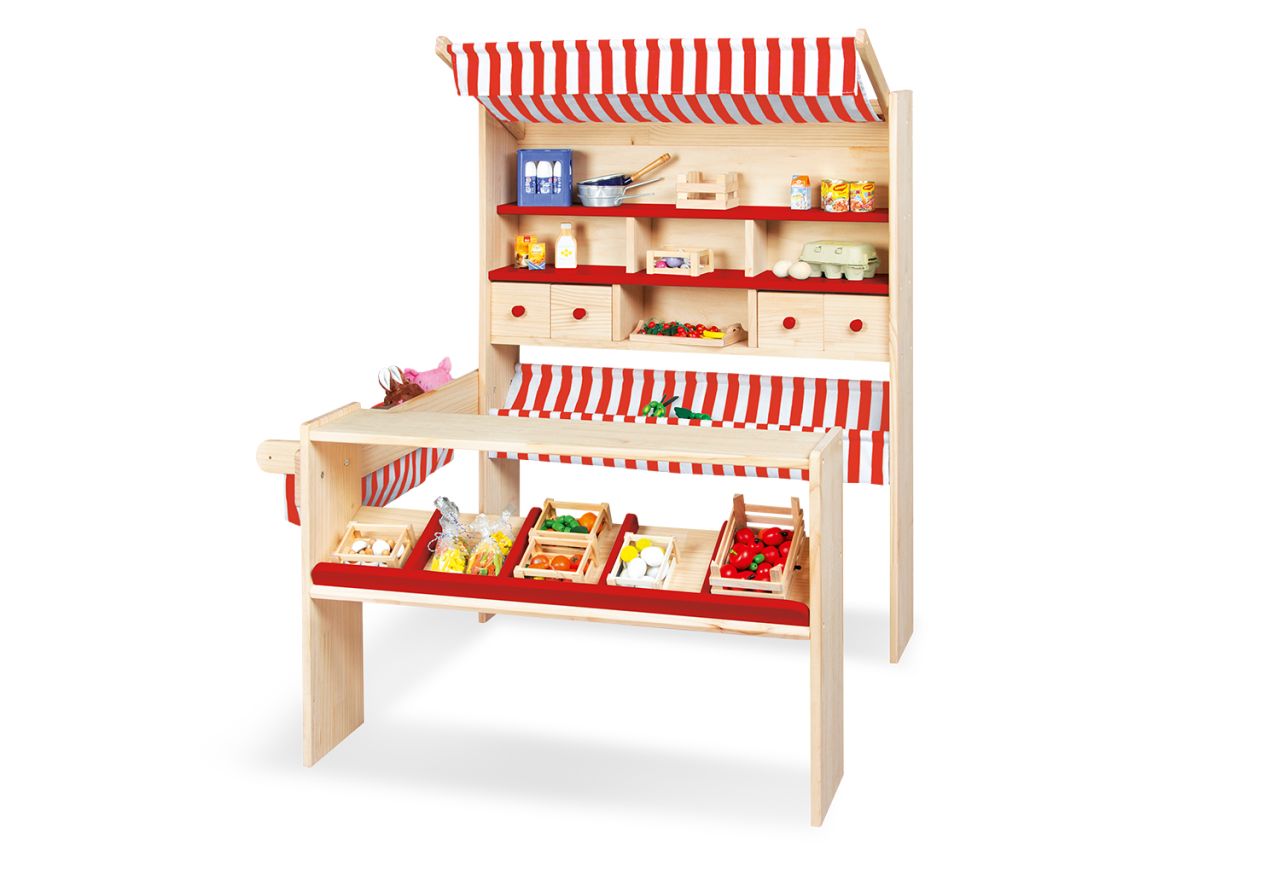 Marktstand Lucy, rot, Pinolino von Pinolino