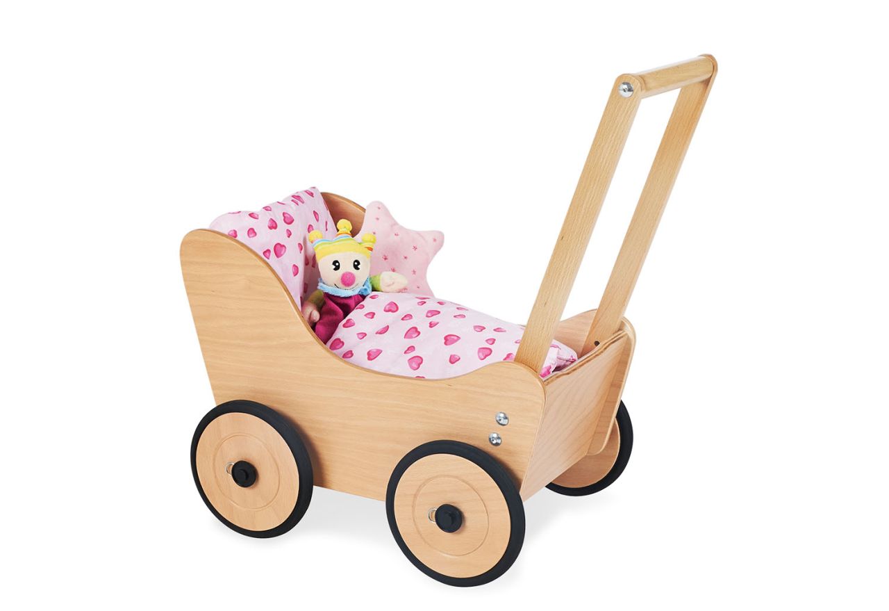 Puppenwagen Sarah, Holz natur Pinolino von Pinolino