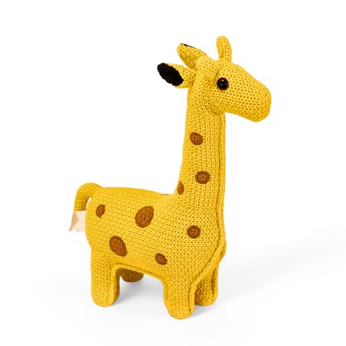 Pintado & Lacado Handgemachte Häkeltier Giraffe – Kuscheltier aus Baumwolle – 40 cm – Zertifiziertes Plüschtier – Weiches Stofftier für Kinder Babys & Kleinkinder von Pintado & Lacado