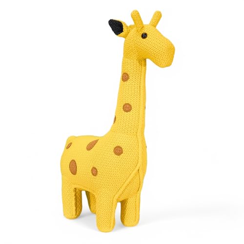 Pintado & Lacado Handgemachte Häkeltier Giraffe – Kuscheltier aus Baumwolle – 55 cm – Zertifiziertes Plüschtier – Weiches Stofftier für Kinder Babys & Kleinkinder von Pintado & Lacado
