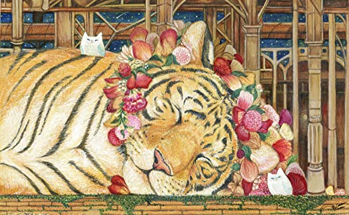 Goodnight Tiger Puzzle aus Kunststoff – Cotton Löwe von Pintoo
