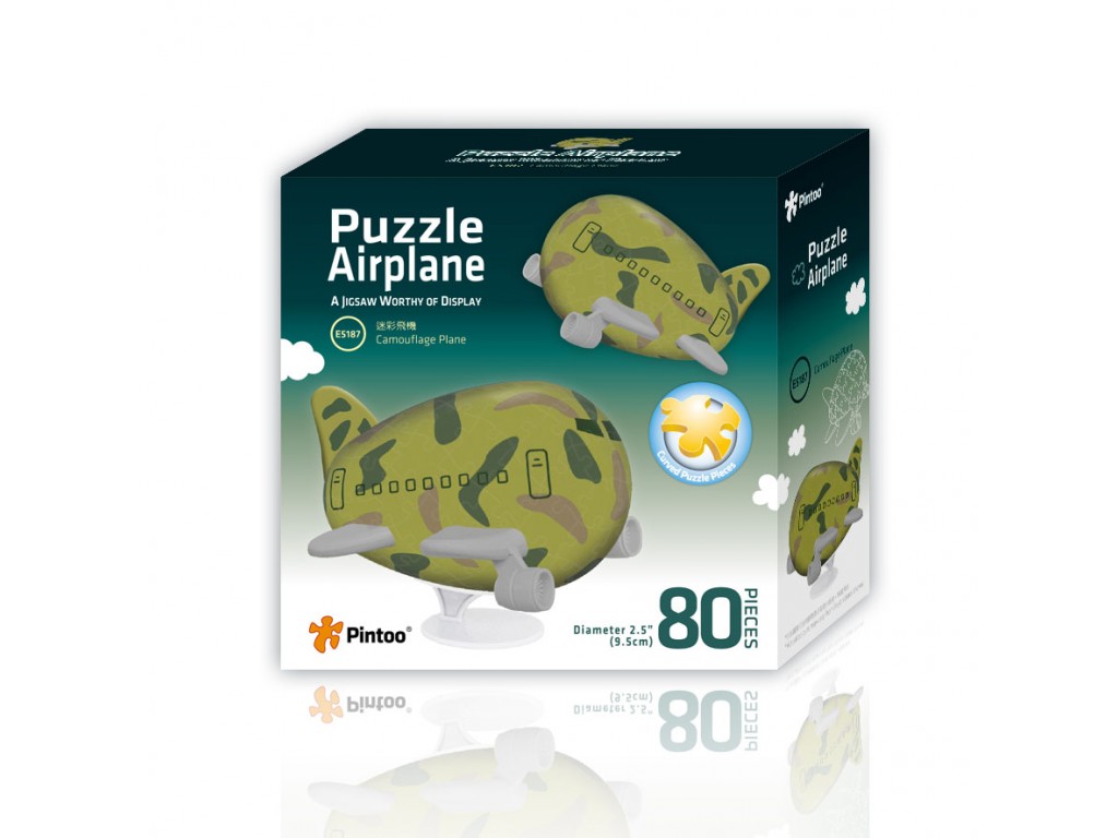 Pintoo 3D Airplane Puzzle - Tarnung 80 Teile Puzzle Pintoo-E5187 von Pintoo