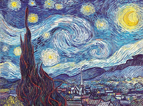 Pintoo - H2147 - Vincent Van Gogh - Die Sternennacht, Juni 1889-1200 Teile Kunststoffpuzzle von Pintoo