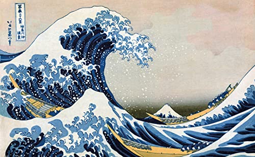 Pintoo - H2444 - Hokusai - Die große Welle von Kanagawa - 1000 Teile Kunststoff Puzzle von Pintoo