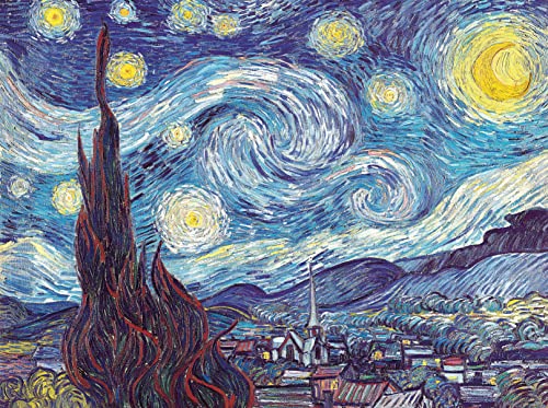 Pintoo Puzzle 1200 Teile für Erwachsene - Vincent Van Gogh - Die Sternennacht, Juni 1889 Schönes Kunststoffpuzzle für Wohnkultur, Zero Dust Einfache Lagerung [H2147] von Pintoo