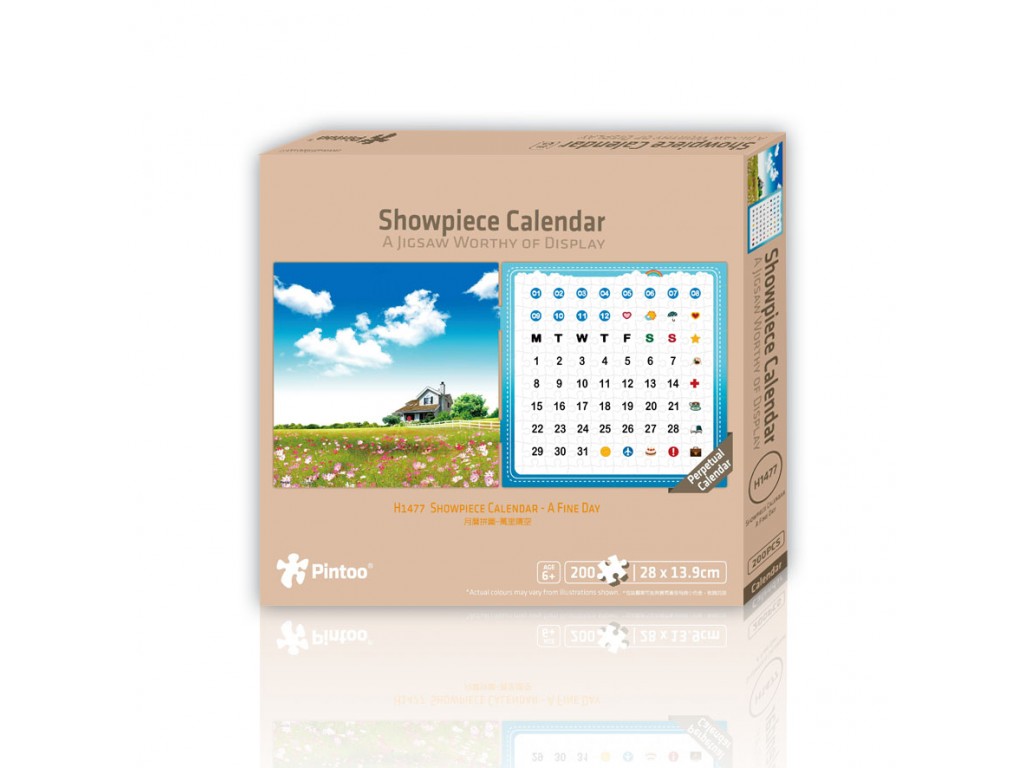 Pintoo Puzzle-Kalender - A Fine Day 200 Teile Puzzle Pintoo-H1477 von Pintoo