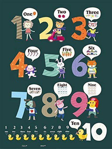 Pintoo Puzzle aus Kunststoff - Learning To Count 48 Teile Puzzle Pintoo-T1025 von Pintoo