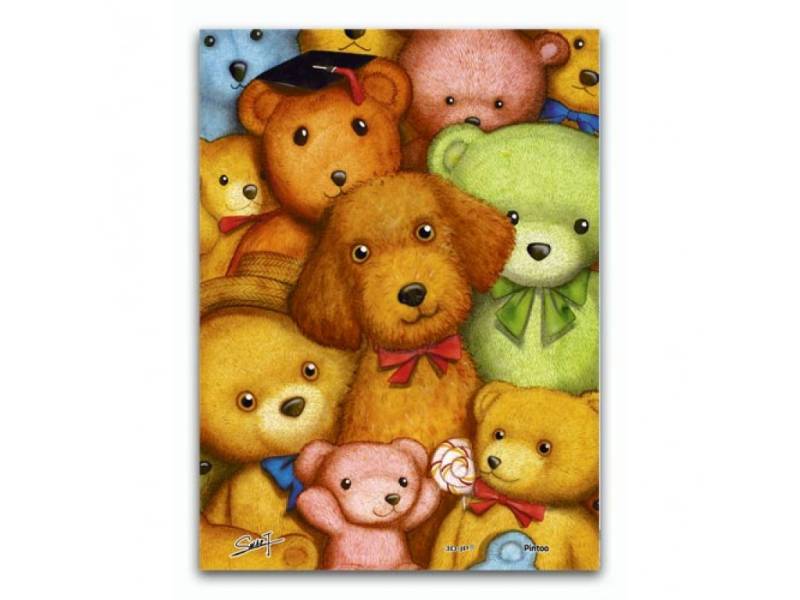Pintoo Puzzle aus Kunststoff - Teddy Bears 150 Teile Puzzle Pintoo-P1007 von Pintoo