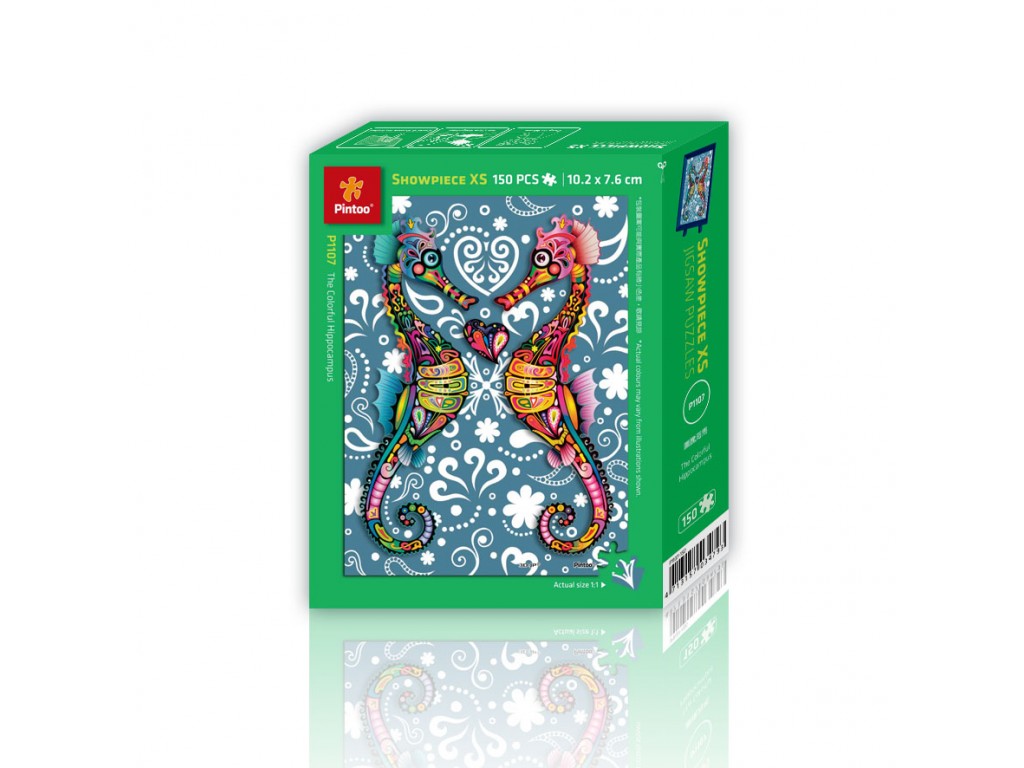 Pintoo Puzzle aus Kunststoff - The Colorful Hippocampus 150 Teile Puzzle Pintoo-P1107 von Pintoo