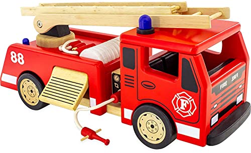 Pintoy P3102 Feuerwehrauto aus Holz, groß von Pintoy