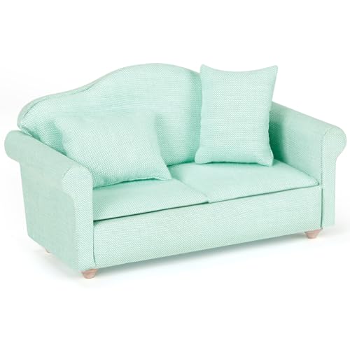 Puppenhaus Möbel,Mini Sessel Miniatur Sofa Puppenhaus Sofa Dollhouse Sofa Ausstattung für Mini Puppenhäuser von Pinyenr