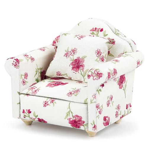 Pinyenr Miniatur Sessel Puppenhaus Miniatur Sofa Mini Sofa Mit Kissen Blumenmuster Sofa Couch Sessel Puppenhaus Zubehör Miniatur Möbel Puppenhaus Möbel Pinyenr Miniatur Sessel Puppenhaus Miniatur Sofa Mini Sofa Mit Kissen Blumenmuster Sofa Couch Sessel Puppenhaus Zubehör Miniatur Möbel Puppenhaus Möbel von Pinyenr