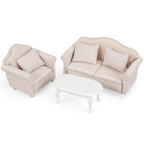 puppenhaus möbel，Miniatur Sofa von Pinyenr
