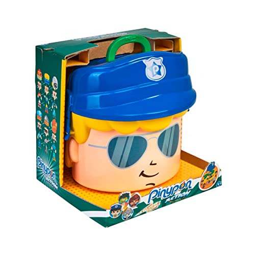Container Action- Pinypon Polizei und Monster, darunter 4 Figuren und kleine Accessoires (Famous 700.016.645) von Pinypon Action