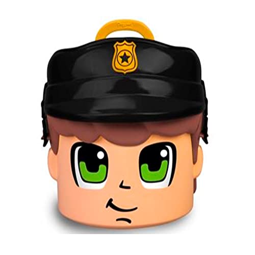 Pinypon Action - Exklusiver Polizeibehälter, großer Pinypon-Kopf, Box mit Fächern für Zubehör und Figuren, inkl. 4 Puppen von verschiedenen Berufen, Famosa (700017465) Pinypon Action - Exklusiver Polizeibehälter, großer Pinypon-Kopf, Box mit Fächern für Zubehör und Figuren, inkl. 4 Puppen von verschiedenen Berufen, Famosa (700017465) von Pinypon Action
