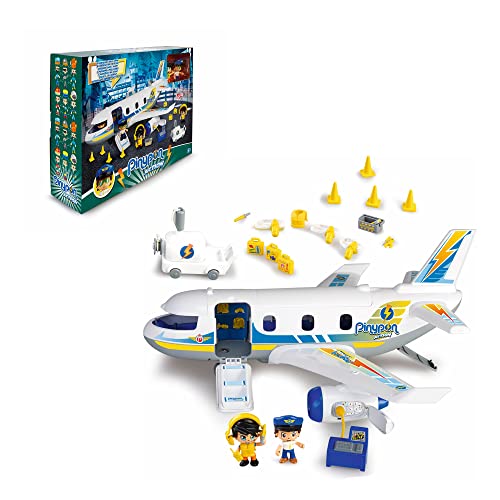 Pinypon Action Emergency on the Plane mit zwei Figuren und viel Zubehör für Jungen und Mädchen von 4 bis 8 Jahren (Famosa 700015149) von Pinypon Action