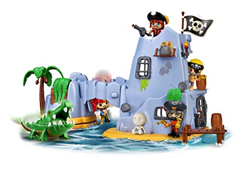 Pinypon Action - Pirateninsel von Captain Cayman mit 2 Figuren für Jungen und Mädchen von 4 bis 8 Jahren (Famosa 700015637) von Pinypon Action
