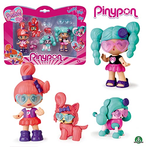 Pinypon, Mein Hündchen und ich, Doppelpack Figuren für Jungen und Mädchen im Alter von 4 bis 8 Jahren (Famosa 700016300) von Pinypon