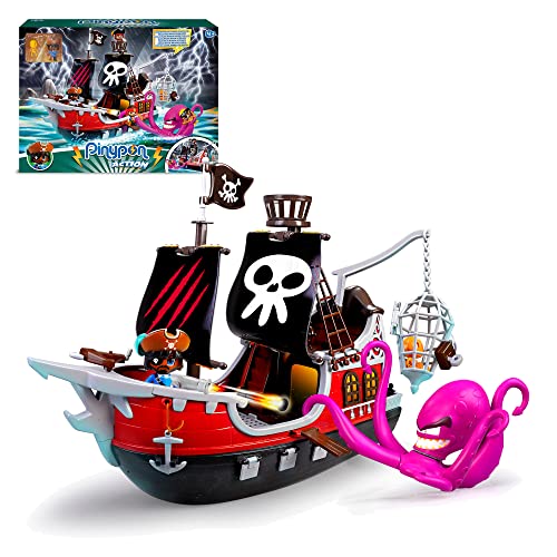 Pinypon Action - Piratenschiff (Famosa 700015803) empfohlenes Spielzeug für Kinder von 4 bis 8 Jahren von Pinypon